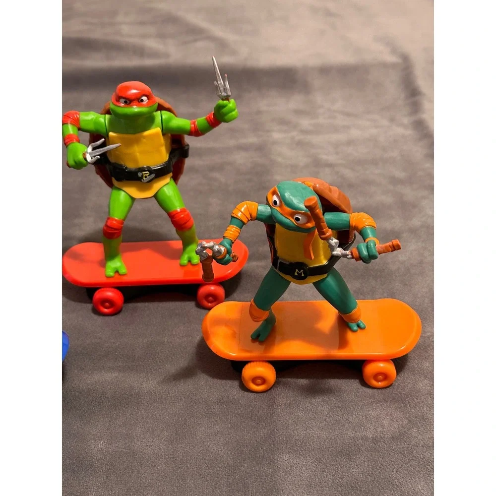 Funrise TMNT Mutant Mayhem Skateboard Pull Back Figures Set of 4 2023